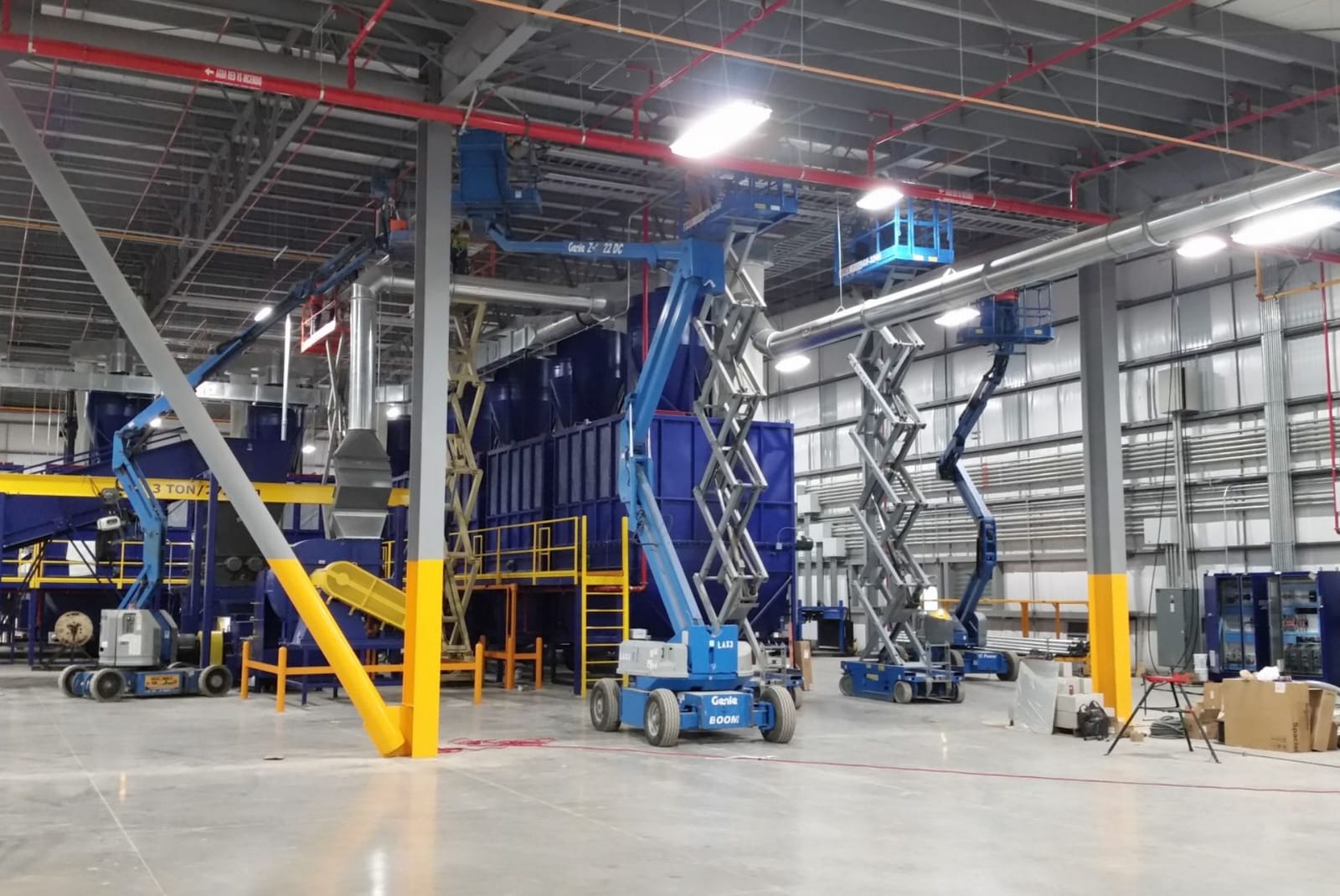 Signal technicians installing equipment
